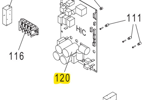 Carte inverter (HIC)