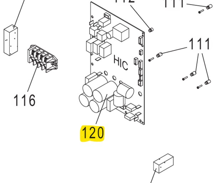 Carte inverter (HIC)