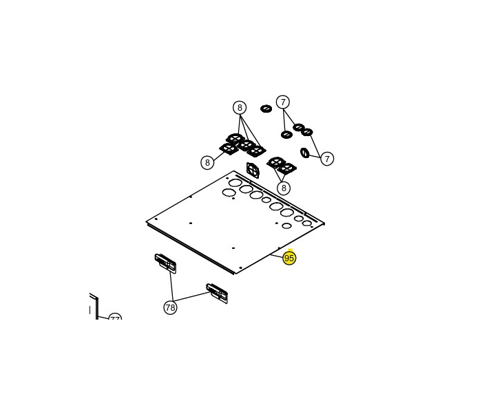 Tole supérieure module AQUAREA ALL IN ONE - ACXE03-04940