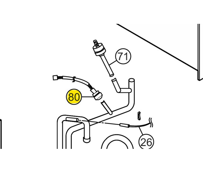 Tansducteur HP - CN-HPS (Sans cable) - Référence CWA501463