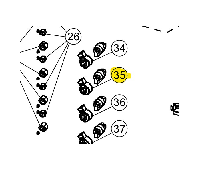 Bobine détendeur CN-EV2 (Jaune) - Référence CWA43C2588