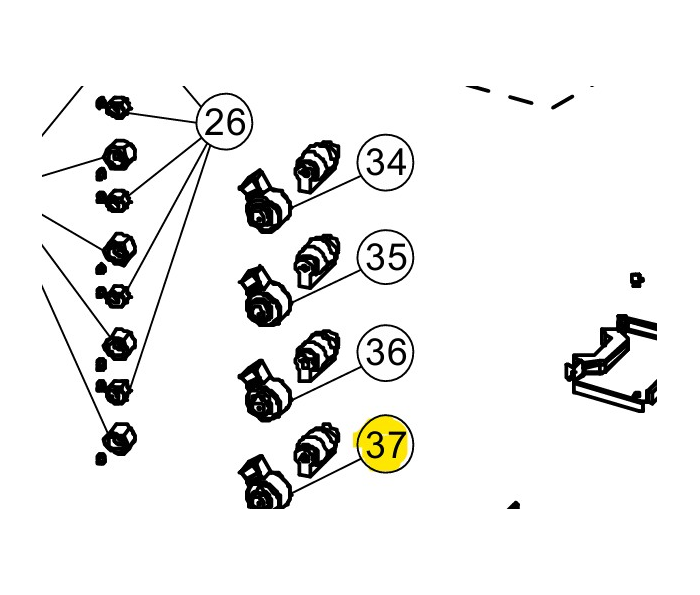 Bobine détendeur CN-EV4 (Rouge) - Référence CWA43C2590