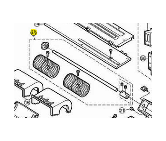 Ensemble ventilateur - Référence ACXH01C00190