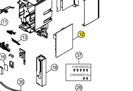 Carte commande CS-TZ35WKEW...