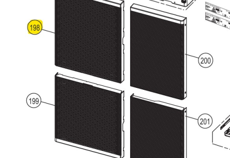 DISCHARGE GRILLE (Haut -...