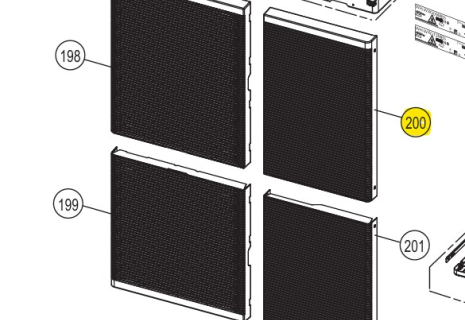 DISCHARGE GRILLE (Haut -...
