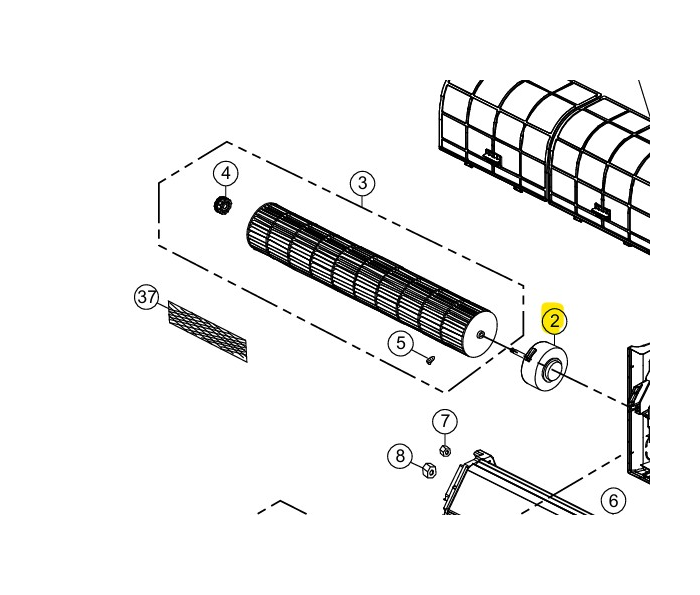 Moteur de ventilateur - Référence L6CBYYYL0177