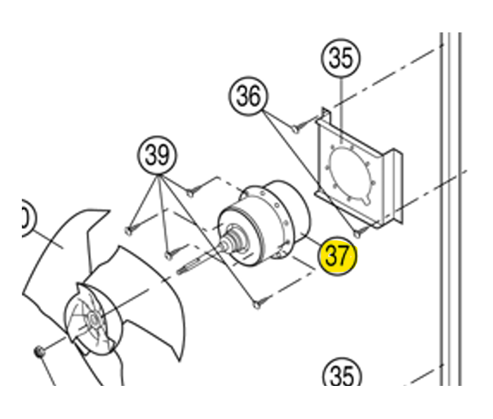 Moteur de ventilateur - CWA951366